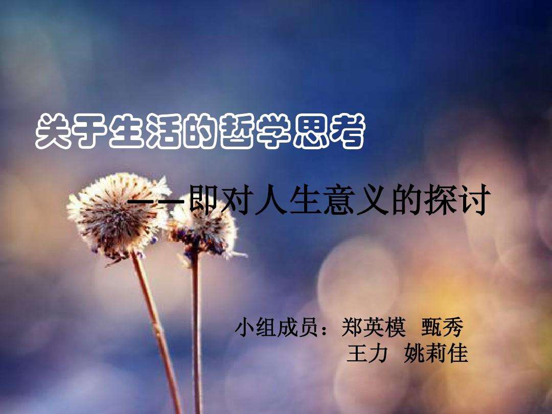 一些有意义的哲学问题(一些有意义的哲学问题加答案)