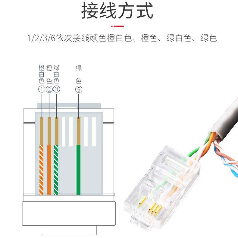 四芯网线接水晶头(网线四芯怎么接水晶头)