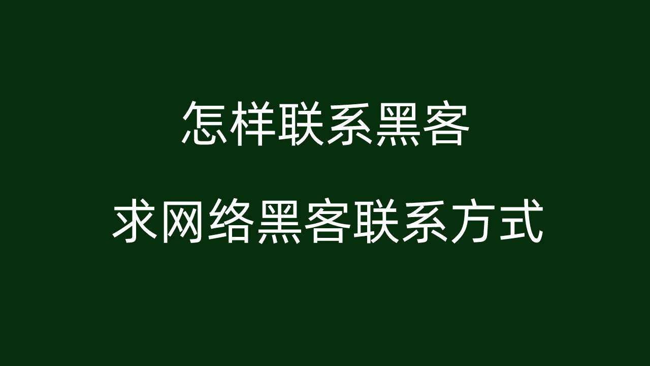 去哪里找黑客(去哪里找黑客破案)