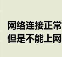 网络已经连接但是不能上网(网络已经连接但是不能上网红米)